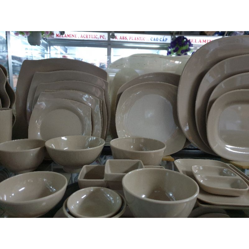 Chén cơm nhựa Melamine Màu Nâu (CO11/CO02)