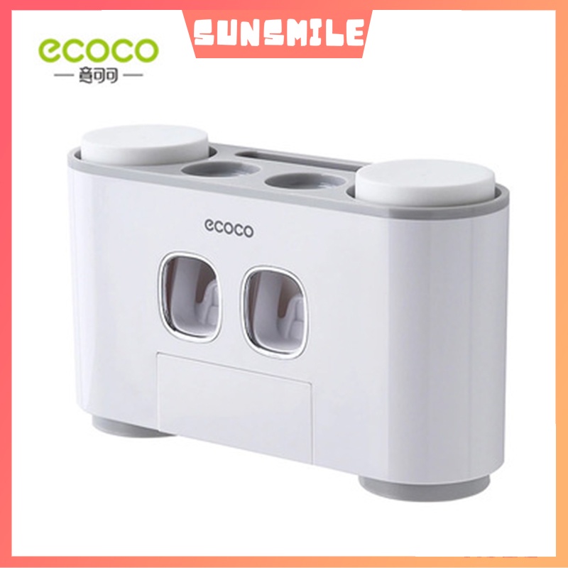 Bộ cốc và dụng cụ nhả kem đánh răng cao cấp cho nhà tắm sang trọng - SUN SMILE - S20