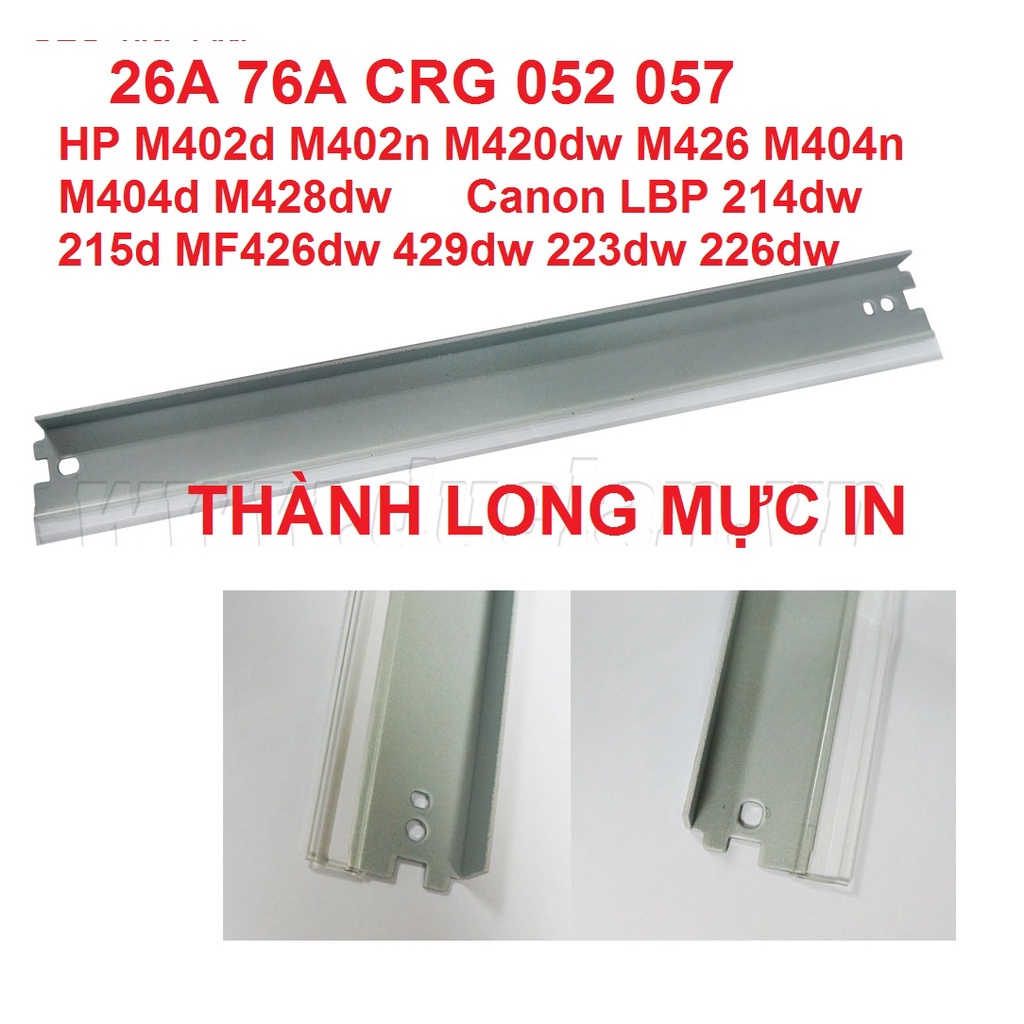 Gạt drum 26A 76A 87A CRG 041 052 057 phôi Zin HP M501 M402d M404n 404d M428dw LBP 214dw MF426dw 429dw 223dw 226dw 312DN