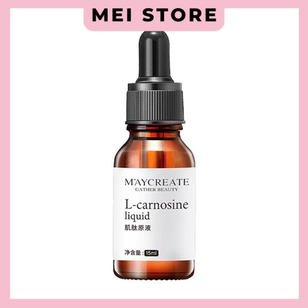 Serum Maycreate L-carnosine liquid Tinh Chất Phục Hồi Da Cấp ẩm Thu Nhỏ Lỗ Chân Lông 15ml