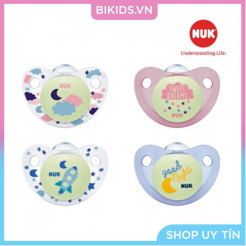 BỘ 2 TI GIẢ NUK NIGHT / DAY SILICONE