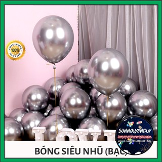 [Giá rẻ nhất] 10 Quả Bóng tròn siêu nhũ mạ Chrome size to 40cm - 16 inch