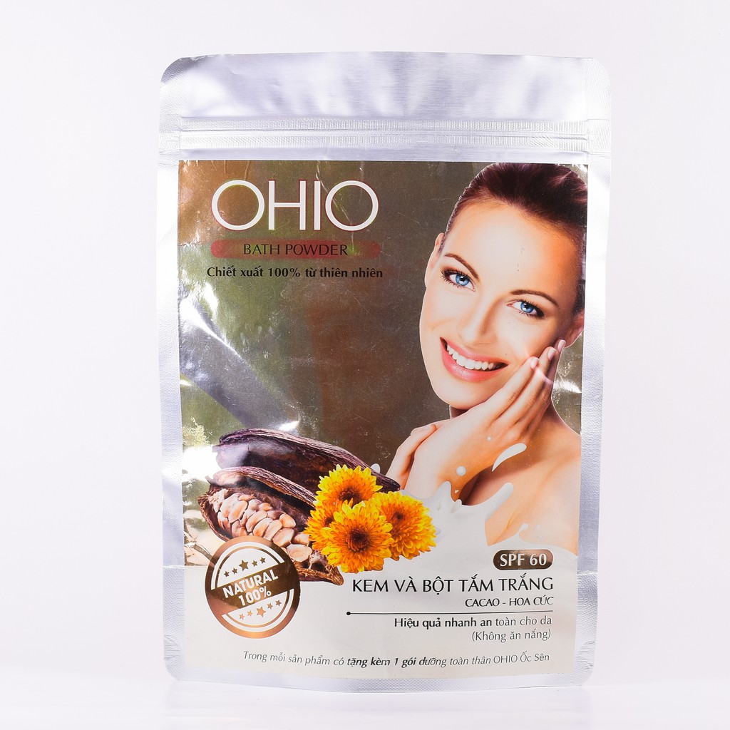 Kem và bột tắm trắng Cacao Hoa Cúc Ohio Ốc Sên New Day - Thanh Loan
