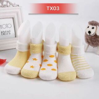 Combo 5 đôi tất lông xù siêu đáng yêu cho bé