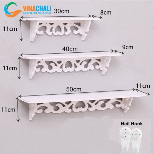 Kệ Trang Trí Treo Tường Hoa Văn