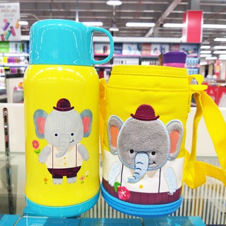Bình nước giữ nhiệt Cartoon Kids Vacuum Bottle 550ml Lock&Lock màu vàng LHC1435EPT