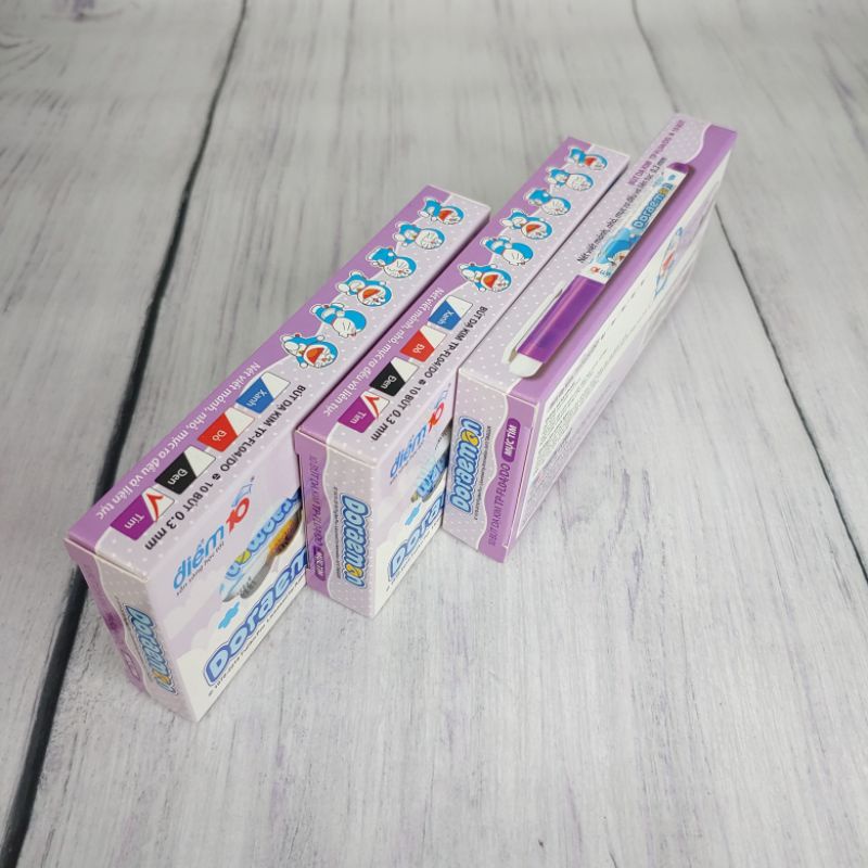 ✅ Bút Dạ Kim Doremon - Bút Lông Kim - Có Màu Tím / Xanh