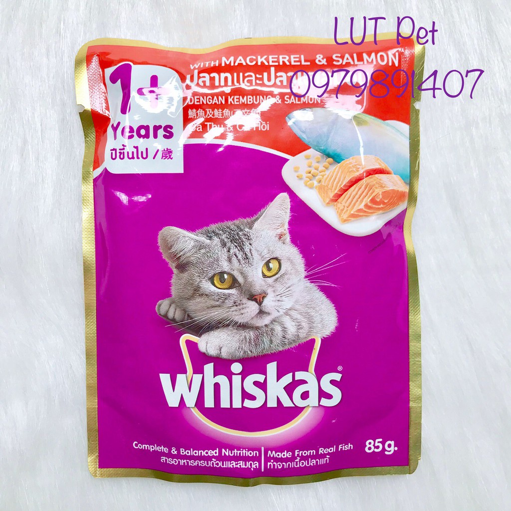 Pate cho Mèo whiskas - gói 85g - lutpet