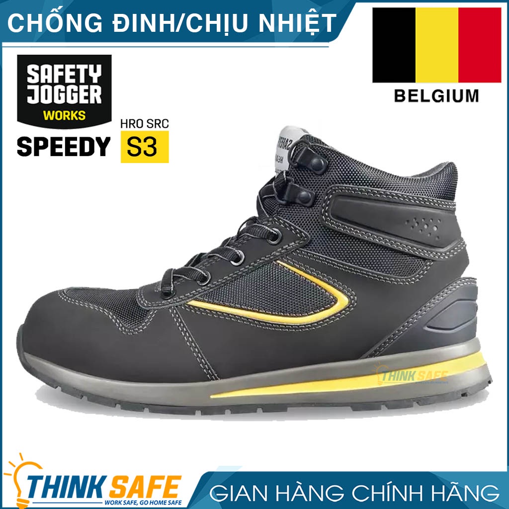 Giày bảo hộ cao cấp Safety Jogger Speedy S3 HRO chịu nhiệt, chống trơn trượt - Thinksafe