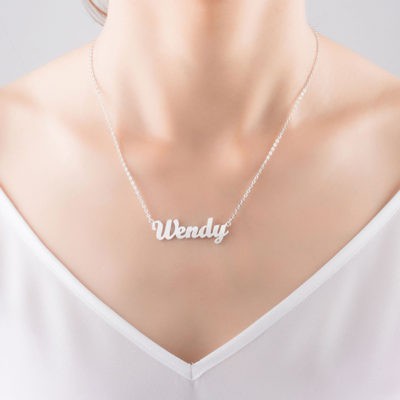Dây chuyền khắc tên theo yêu cầu bạc ta DaLiA Jewelry dây chuyền bạc khắc chữ cho bé và người lớn vòng cổ đẹp bạc thật