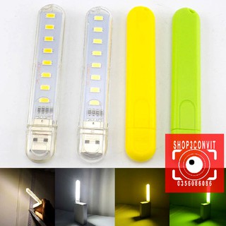 Đèn USB 8 LED ánh sáng vàng