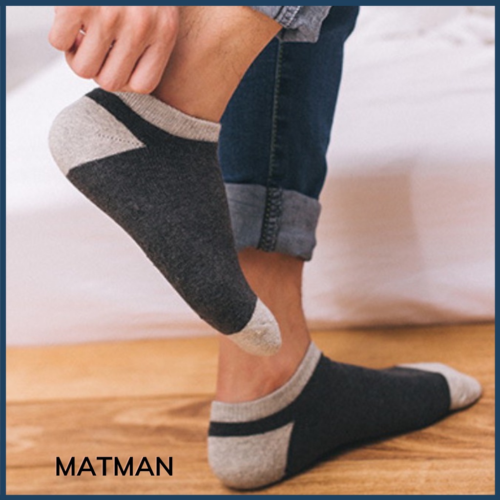 Tất nam công sở, tất nam cổ ngắn cotton Hàn Quốc thoáng khí