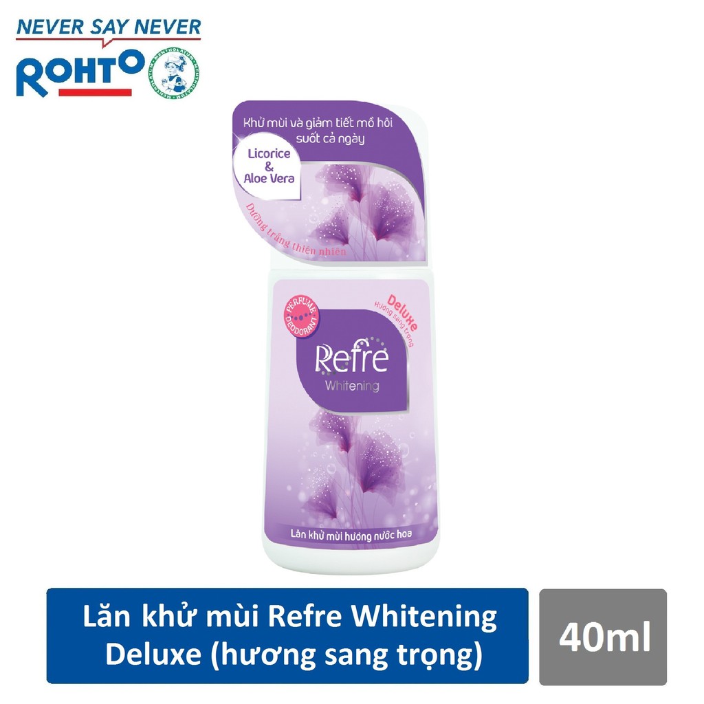 Lăn khử mùi dưỡng trắng hương nước hoa Refre Whitening 40ml