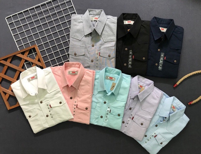 Áo sơ mi nam cổ bẻ - Sơ mi nam thiết kế túi hộp tiện lợi nhiều màu dễ dàng phối đồ - DBP498 | BigBuy360 - bigbuy360.vn