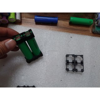 [BÁN SỈ  từ 10 bộ = 20 cái] Giá đỡ bộ pin 18650 loại 2 cell