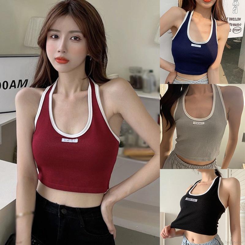 Áo yếm Croptop 3 Lỗ nữ bigsize Lửng hai dây và ba lỗ Không Tay Cổ Chữ U Gợi Cảm Thời Trang Cho Phụ BX021