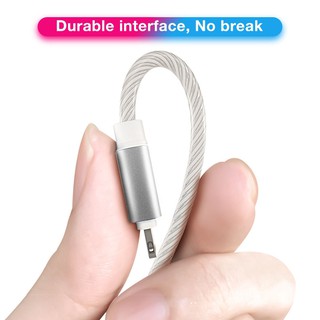 Dây cáp sạc nhanh iphone samsung android dài 1 mét có đèn LED