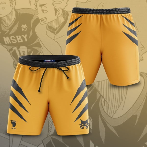 Quần Short Nam In Hình 3D Phong Cách Anime Haikyuu Độc Đáo