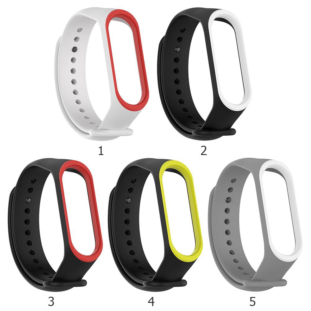 Đồng hồ đeo tay dây đeo silicon mềm cho Xiaomi Mi Band 3