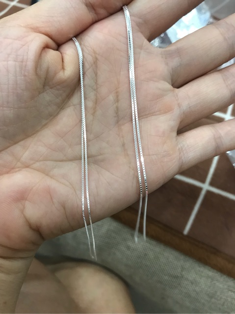 Dây chuyền trơn bạc S925
