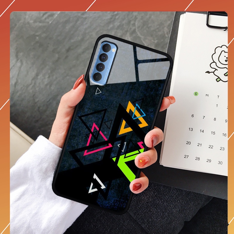 Ốp lưng kính cường lực OPPO Reno 4 pro - in hình 3D