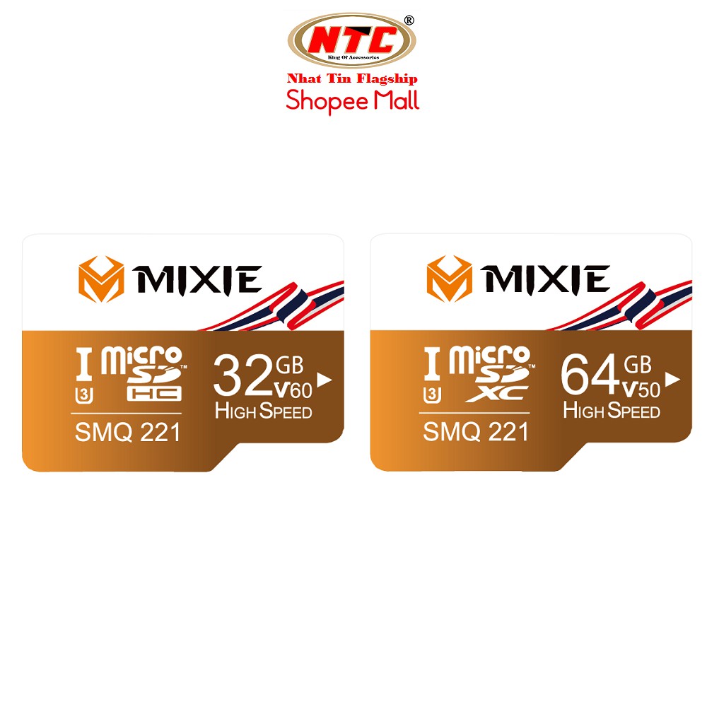 Thẻ nhớ microSDXC Mixie 32GB / 64GB UHS-II U3 4K V60 100MB/s (Vàng) - Hãng phân phối