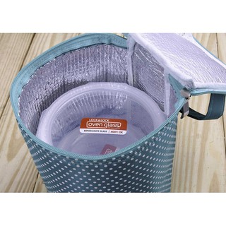 Túi giữ nhiệt Chấm bi size lớn - Túi đựng cơm văn phòng