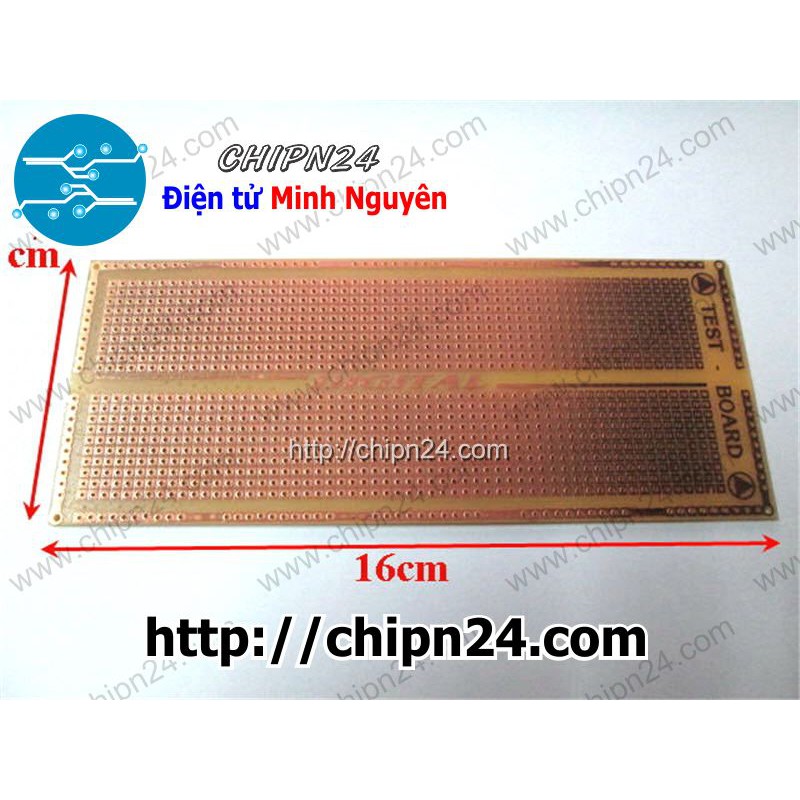 [1 TẤM] Testboard cắm hàn 1 mặt 7x16cm (Mạch thường) (Board đồng đục lỗ PCB) - [Chọn Loại]