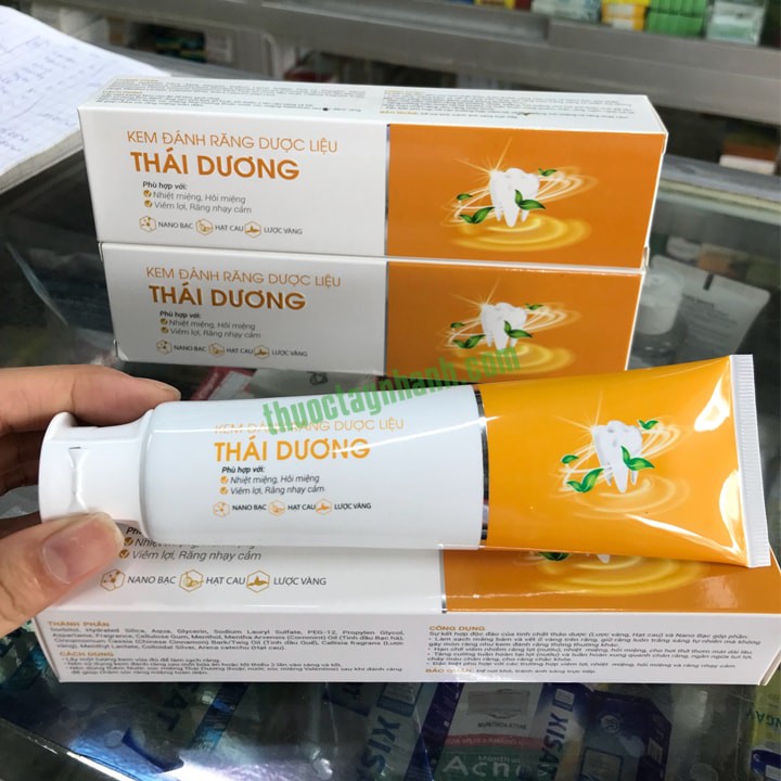 Kem đánh răng dược liệu Thái Dương NANO BẠC