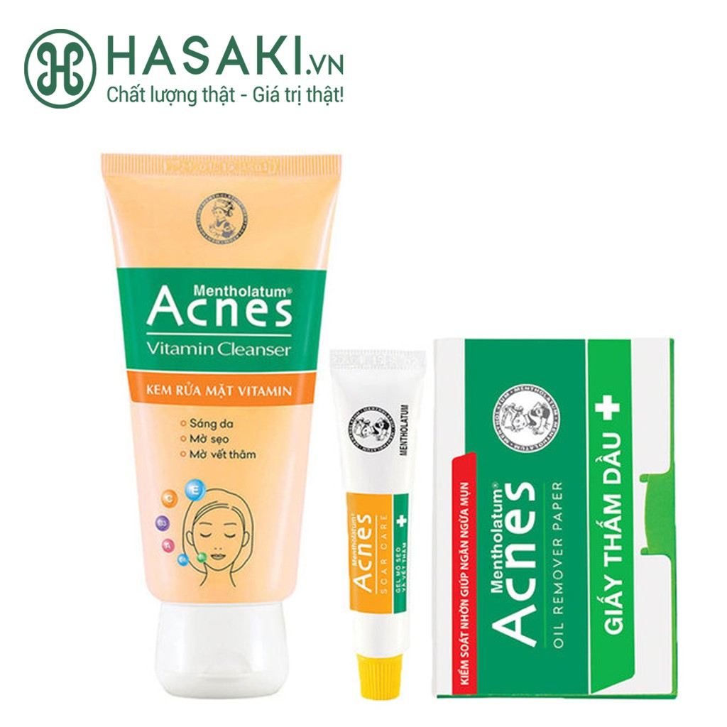 Combo Chăm Sóc Cho Da Dầu Mụn Acnes 3 Món