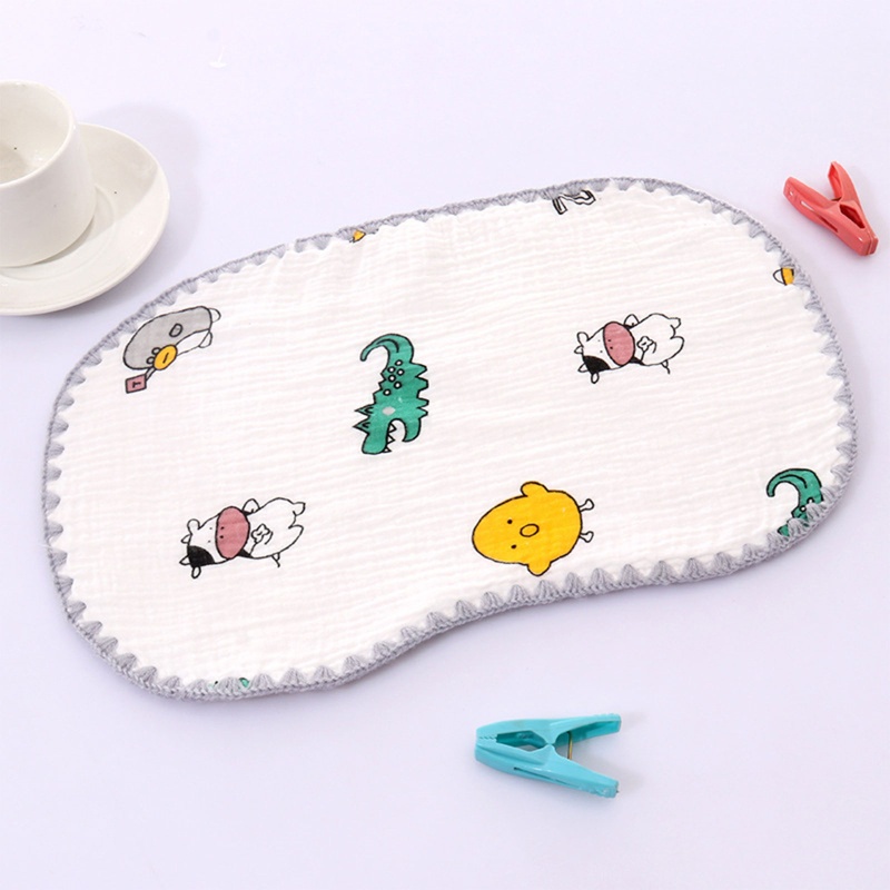 Gối Ngủ Vải Cotton 10 Lớp In Hoạt Hình Dễ Thương Cho Bé Sơ Sinh