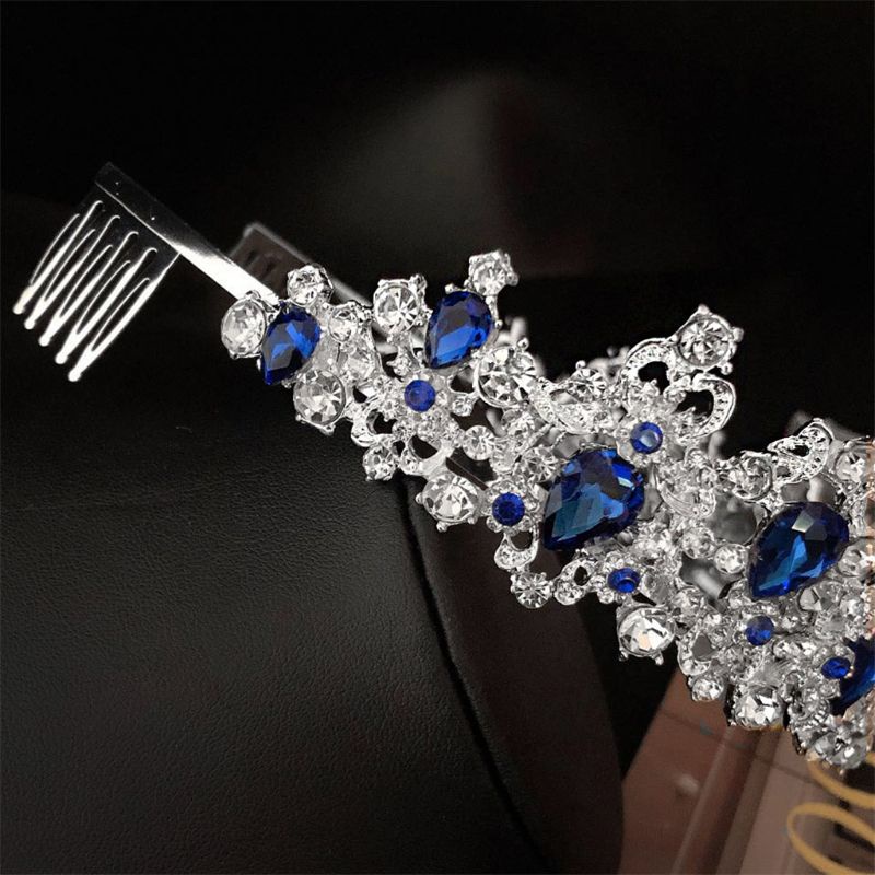 Flgo Phụ Kiện Cài Tóc Hình Vương Miện Phong Cách Baroque