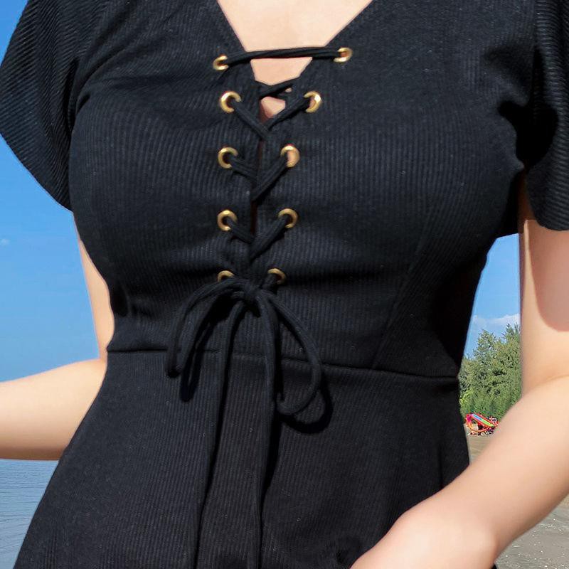 tu dungÁo tắm một mảnh nước nóng màu đỏ lưới xẻ tà kiểu mới suối Hàn Quốc siêu mỏng gợi cảm học sinh | BigBuy360 - bigbuy360.vn