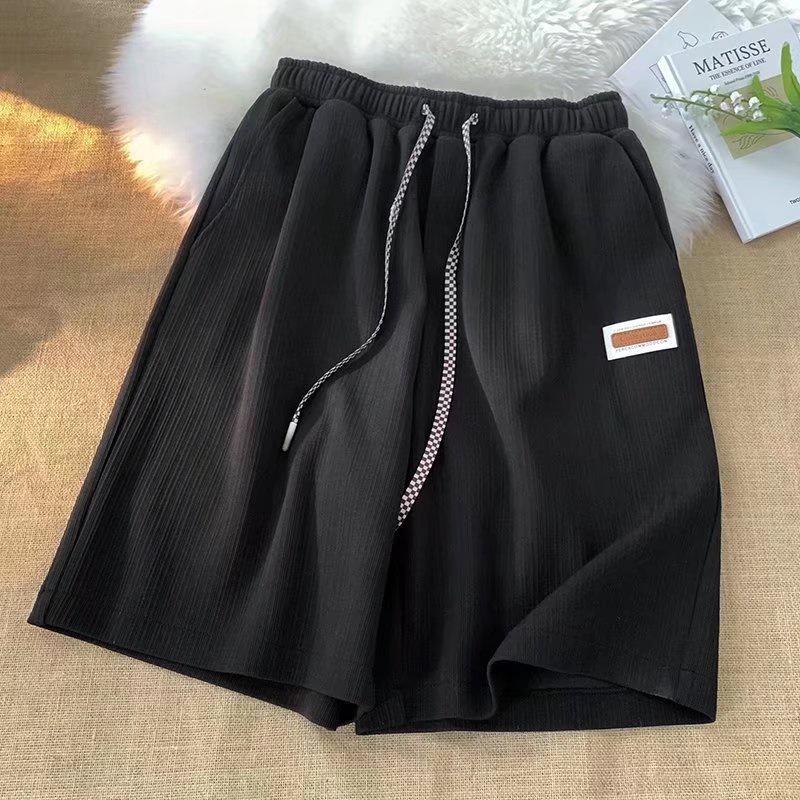 Quần Short Thể Thao Vải Lụa Lạnh Ống Rộng Phong Cách Hàn Quốc Thời Trang Mùa Hè Hàng Mới Cho Nam