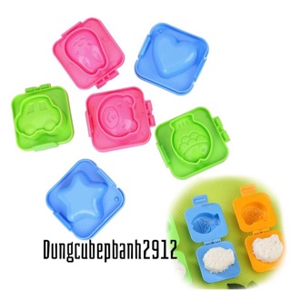 Khuôn Bento ép trứng, ép cơm, bánh dẻo,...tự chọn