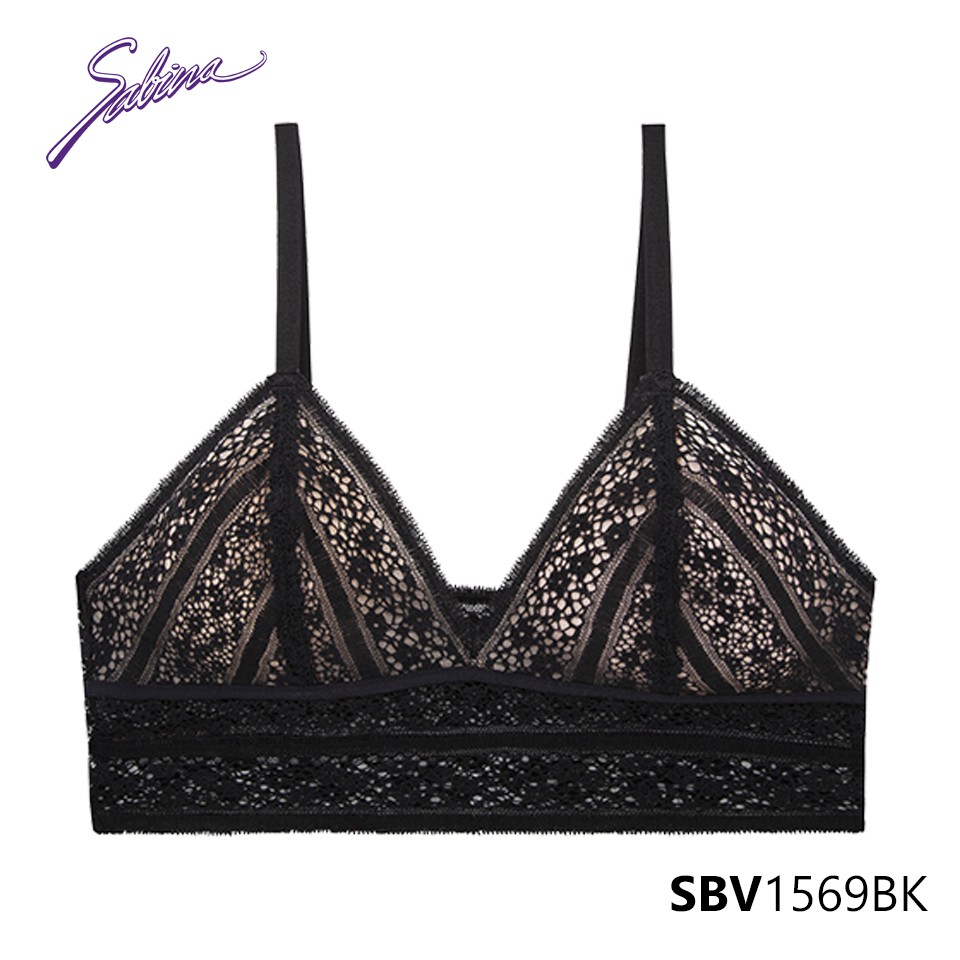 Combo Áo Lót Ren Quyến Rũ Độc Đáo Và Quần Đồng Bộ Màu Đen Mad Moiselle By Sabina SBV1569BK+SUV1569BK | BigBuy360 - bigbuy360.vn