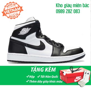 [FREE SHIP + FULL BOX] Giày jordan 1 đen trắng cao cổ giá rẻ