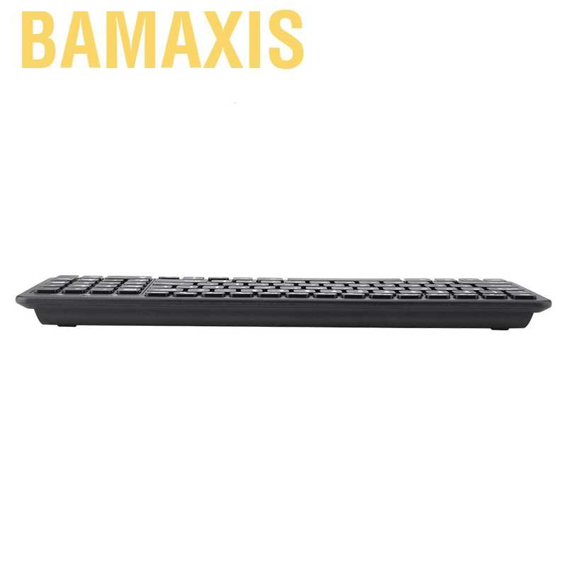 Bamaxis Slim Wireless Ergonomic Keyboard+USB Receiver Portable For Laptop Desktop HPT
