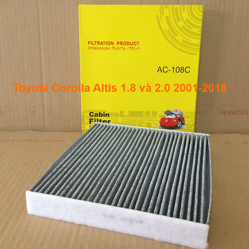Lọc gió điều hòa AC108-4 dành cho Toyota Corolla Altis 1.8 và 2.0 2001-2018 8713902140 JS Asakashi Nhật