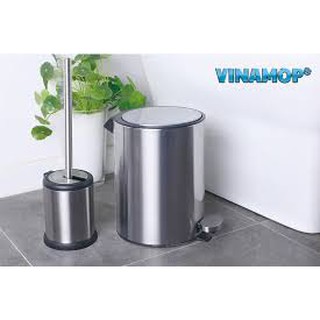 THÙNG RÁC TRÒN INOX ĐẠP CHÂN VINAMOP VNTB50