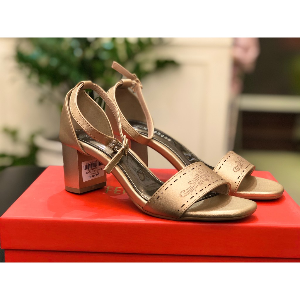 Dép nữ gót vuông VNXK, Sandal nữ công sở 5cm.