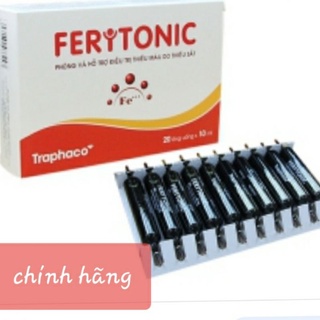 Feritonic.bổ sung sắt và phòng ngừa thiếu máu do thiếu sắt.hộp 20 ống×10ml