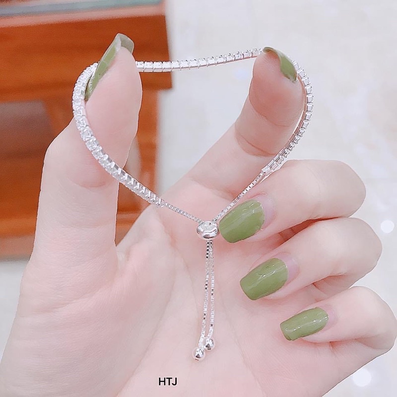 Lắc tay THJ - Lắc dải đá cao cấp , sang trọng , nữ tính chuẩn bạc ta