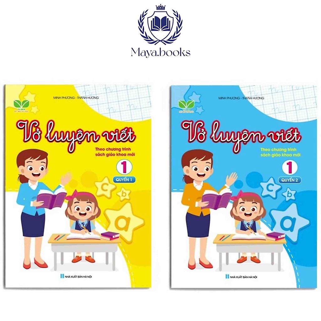 Vở tập viết cho bé - Bộ 2 quyển vở luyện viết lớp 1 theo chương trình sách giáo khoa mới kết nối tri thức