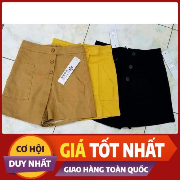 Quần giả váy ka ki( ảnh shop chụp) *