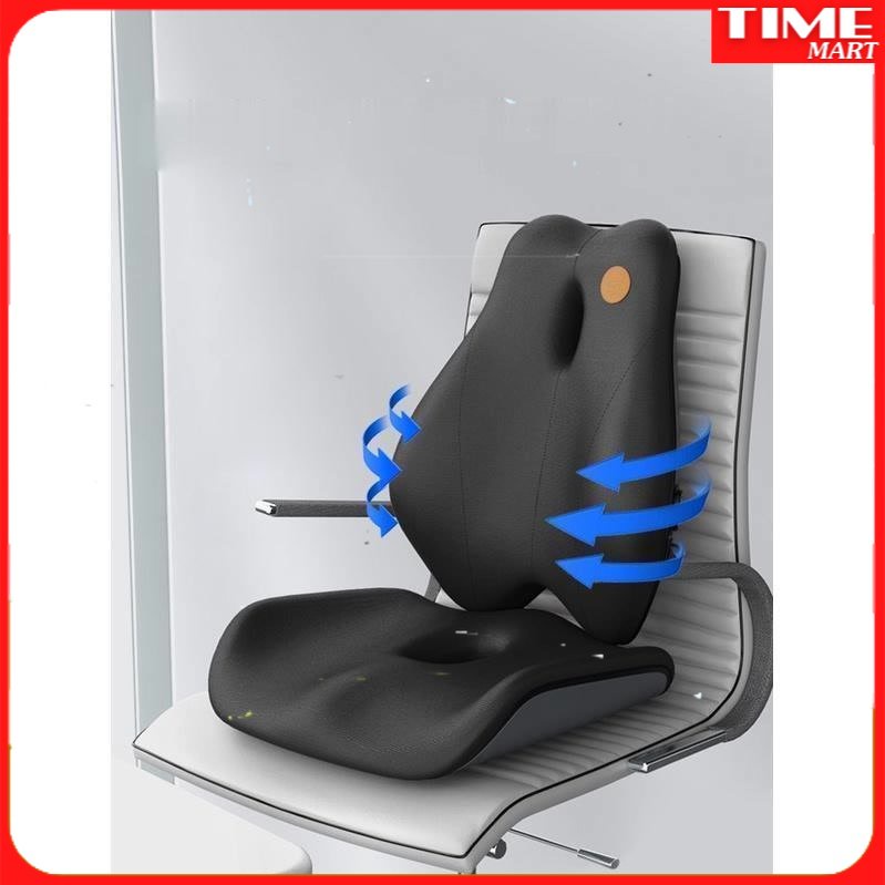 [CHÍNH HÃNG] Đệm tựa lưng massage thắt lưng. Mát sa lưng chống đau mỏi lưng và thắt lưng [TIME_MART siêu thị tiện ích]