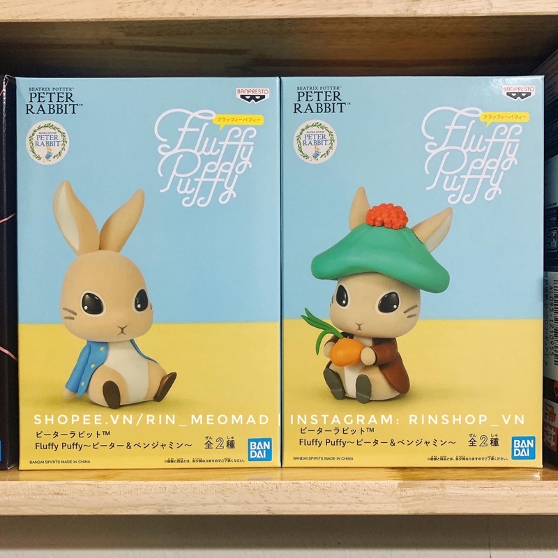 [MÔ HÌNH CHÍNH HÃNG] Mô Hình Mô Hình Peter Rabbit™ - Fluffy Puffy -Peter &amp; Benjamin- Figure