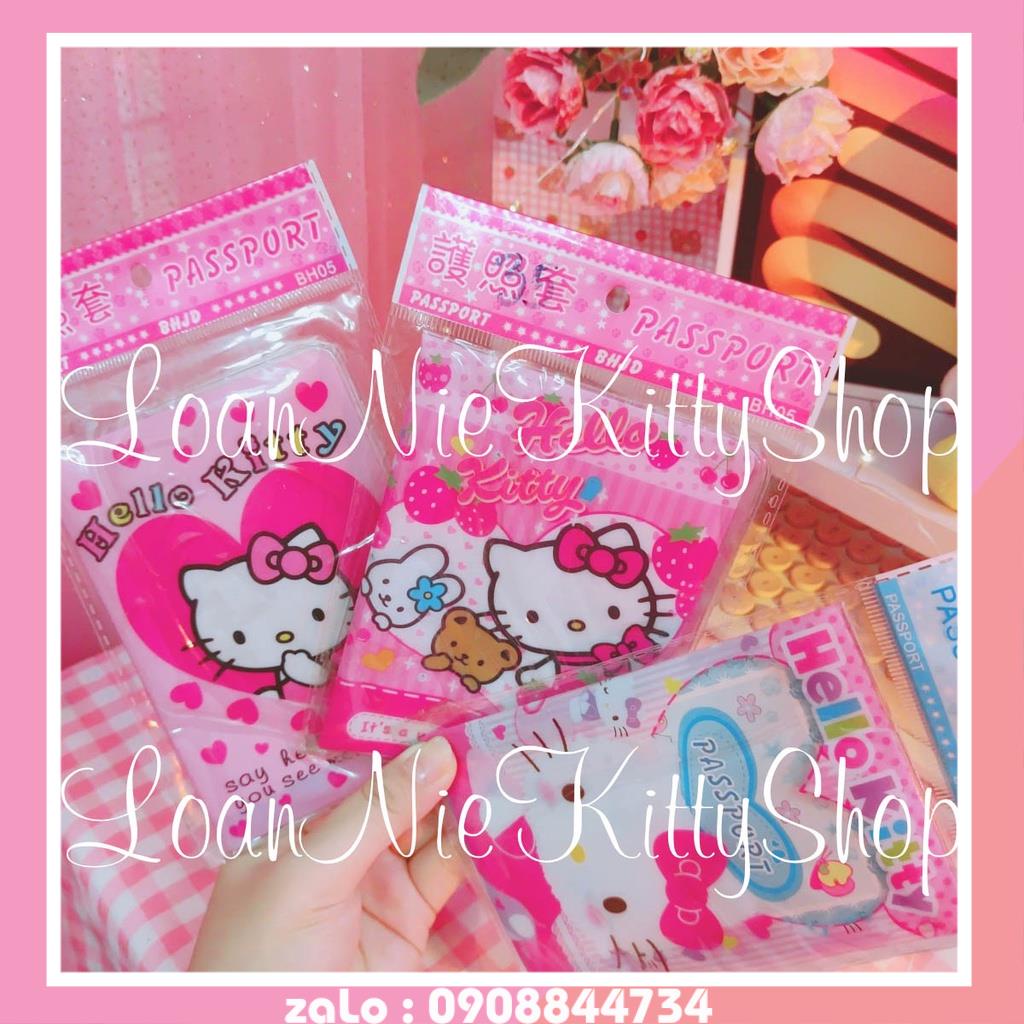 🌸LoanKitty🌸 bọc hộ chiều, Passpor hellokitty siu dễ thương lun 😍 Chất liệu chống nước, chống bám dơ lun nhé khách 💗