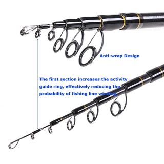 Cần Câu Cá Mini 1.8M 2.1M 2.4M Bằng Sợi Carbon Siêu Nhẹ