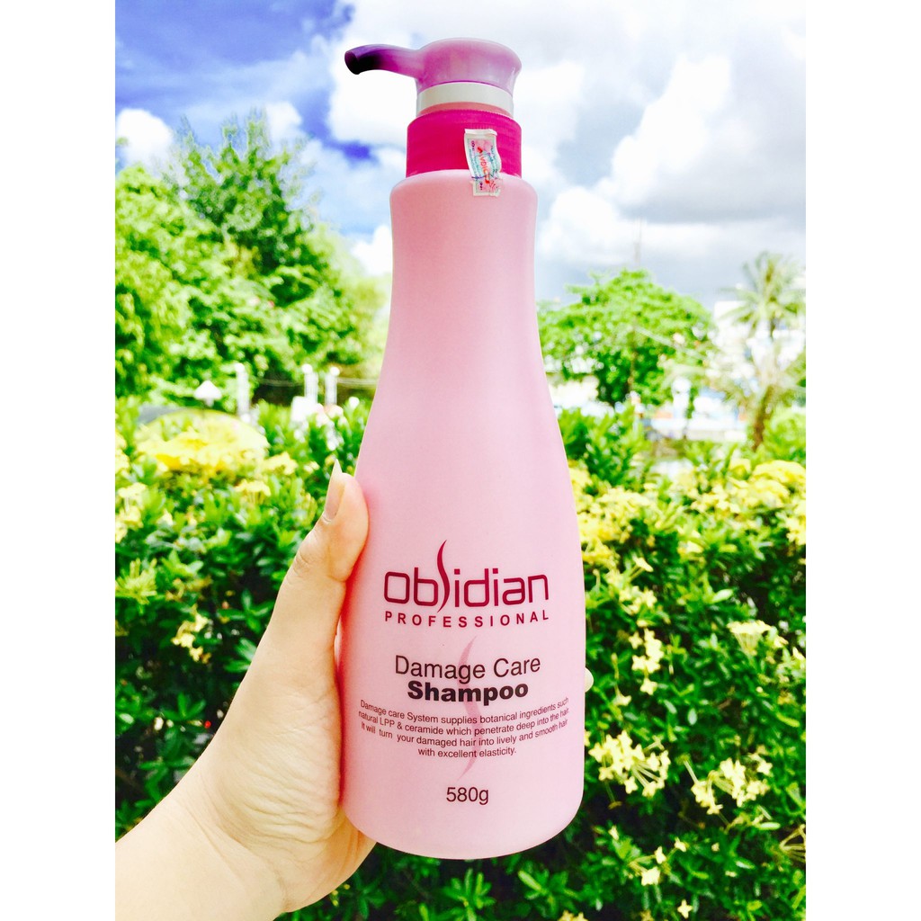 🇰🇷Obsidian-KOREA🇰🇷Dầu gội tái tạo tóc Obsidian Damage Care Shampoo 580ml ( New )